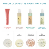Which Indie Lee cleanser is right for you? A variety of diverse Indie Lee facial cleansers for different types of skin