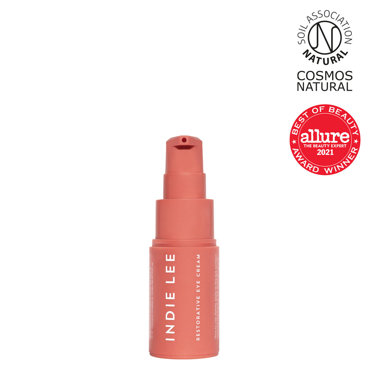 Bottle of Indie Lee Restorative Eye Cream