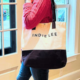 Woman wearing Indie Lee Tote Bag