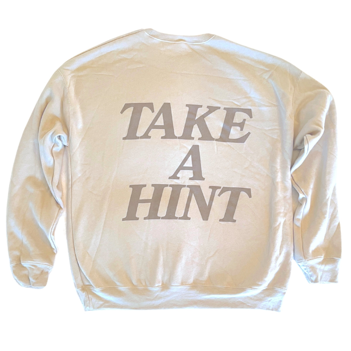 Indie Lee "Take A Hint" Sweatshirt on white background