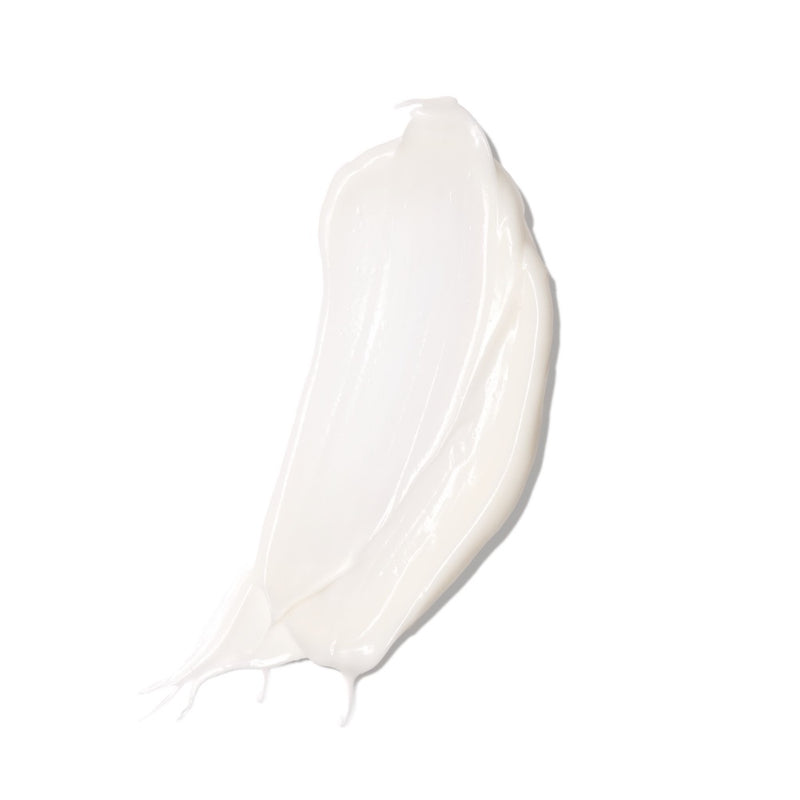 Swatch of Indie Lee Brightening Cream showing creamy white texture