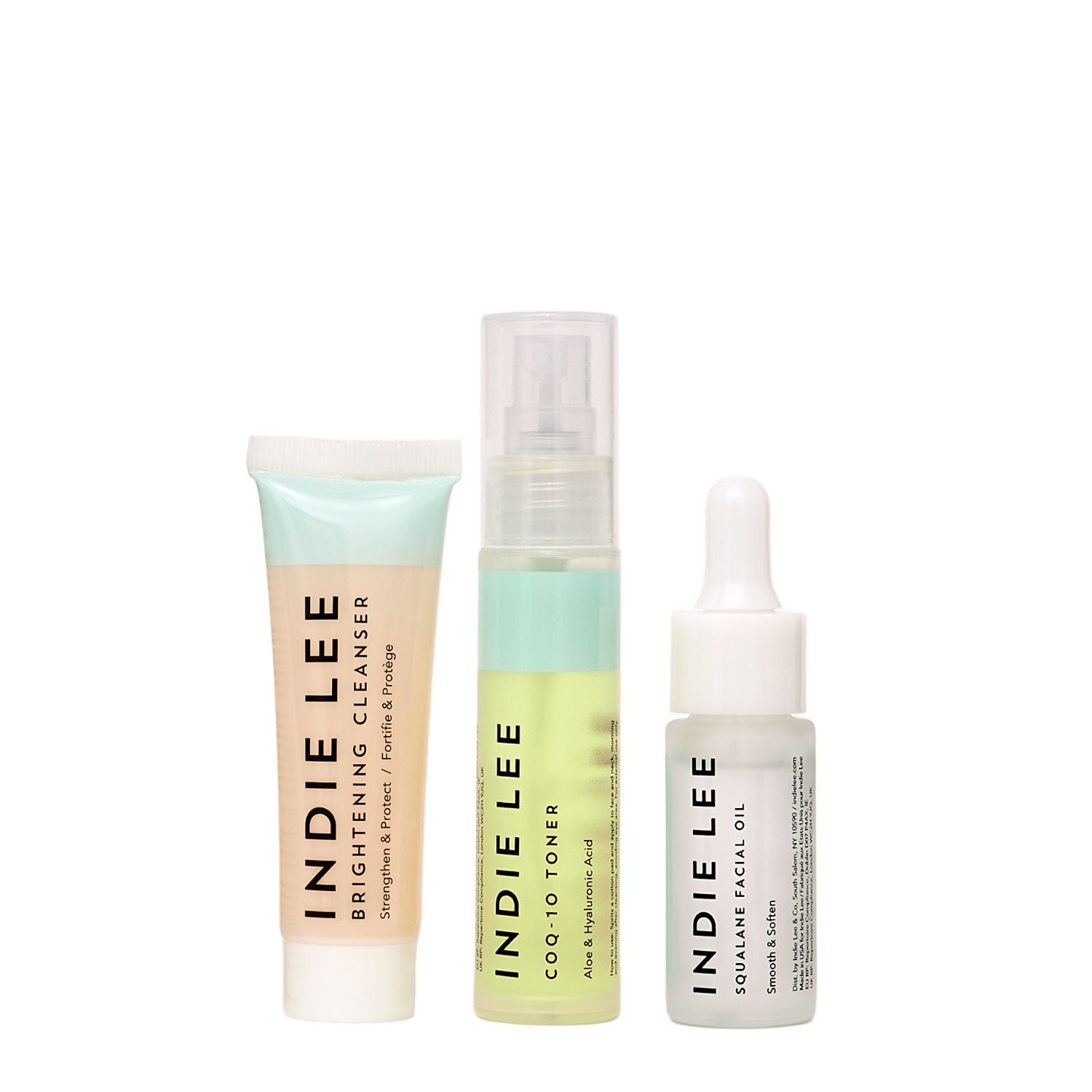 Indie Lee Discovery Kit includes 3 mini size bottles of our best-selling products