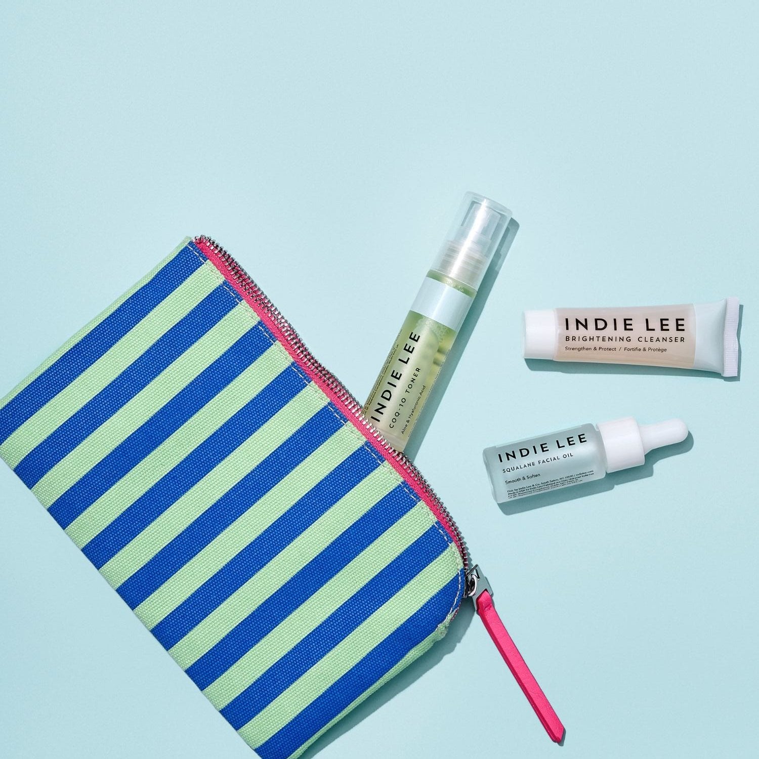 Indie Lee Discovery Kit includes 3 mini size bottles of our best-selling products
