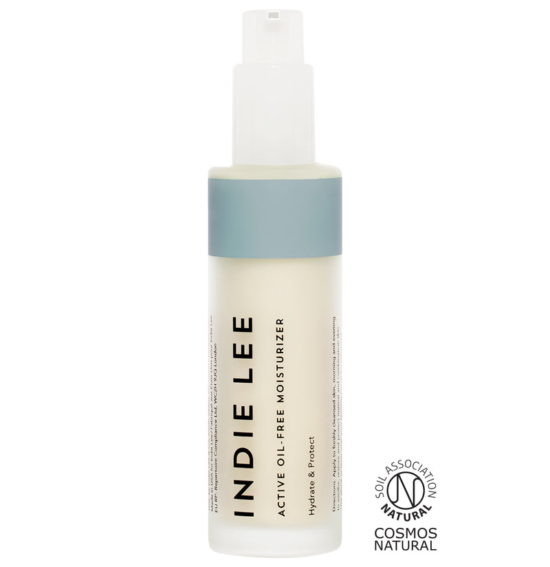 Indie Lee Active Oil-Free Moisturizer. Clean all natural skin moisturizer without oils.